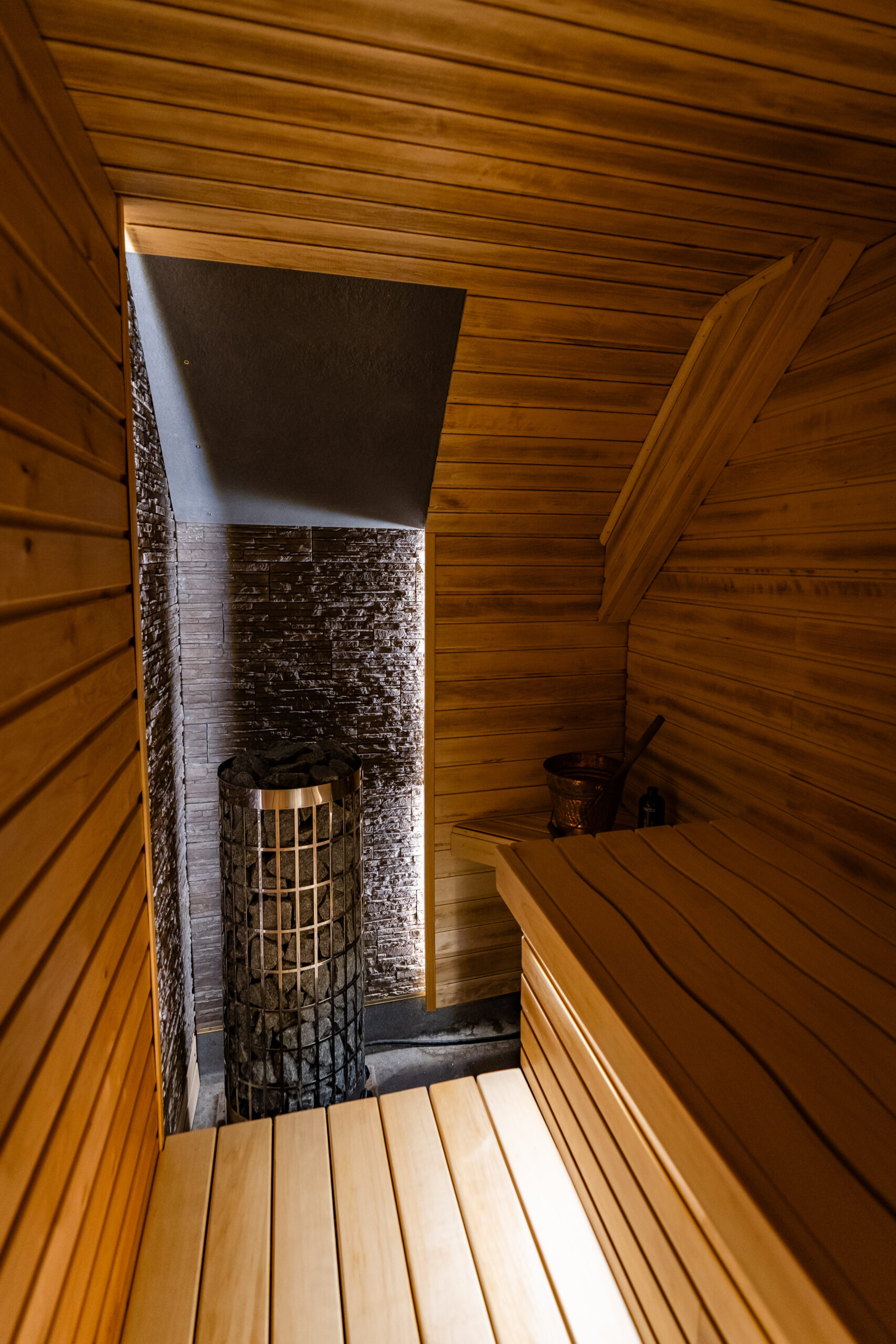 Private sauna, saunawaves sauna elements